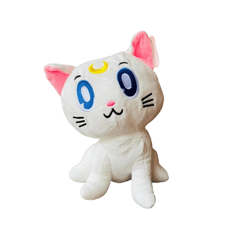 Juguete Pack 3 Peluches Sailor Moon 30cm Luna Artemis Diana Blanco