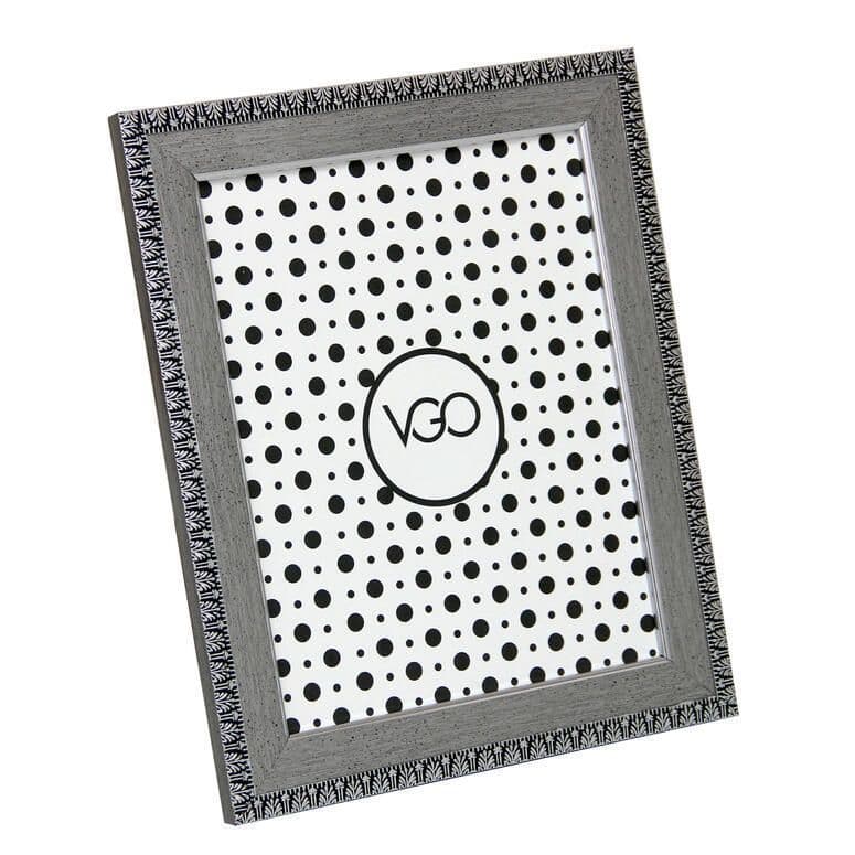 Marco ancho brilloso Plateado 20x25 cm Plata