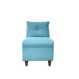 Butaca Mateo Chenille Turquesa Pata Madera 1C