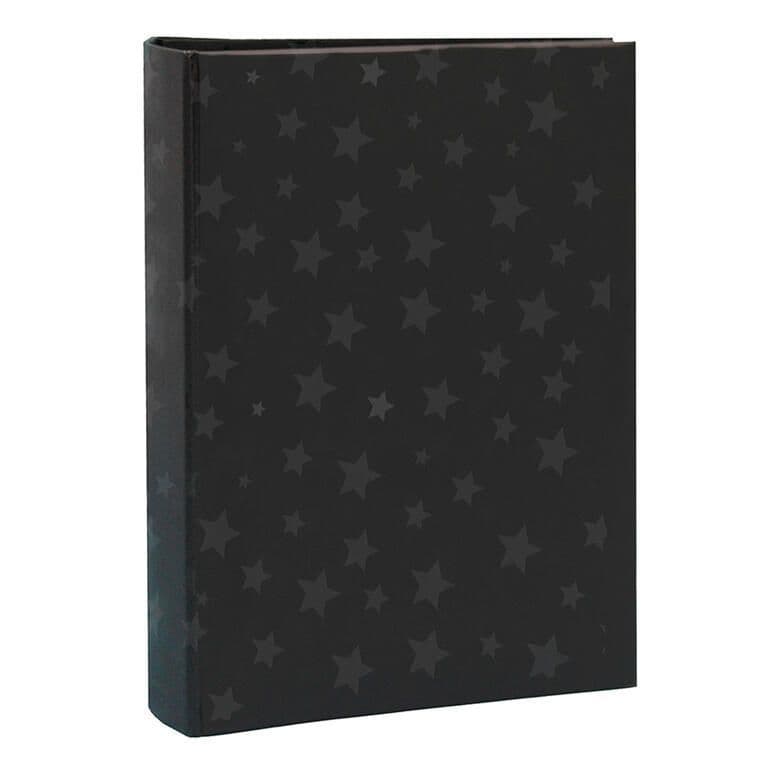 Album hojas negras papel estrella. para ensobrar 13x18 cm / 100F Negro