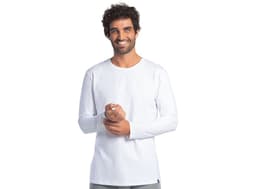 CAMISETA MANGA LARGA HOMBRE. Blanco S