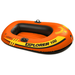 Bote Inflable Explorer 100 Capacidad 55 Kg Naranjo