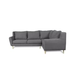 Seccional Lenora Chenille Tipo Lino Gris
