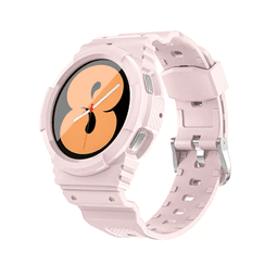 Correa Carcasa Para Samsung Watch 4 44mm / Rosado Rosado Pastel