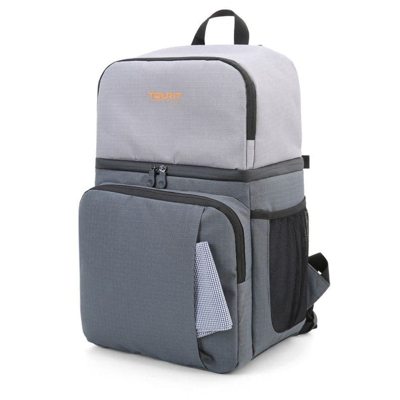 TOURIT Mochila termica doble cubierta 28L - Gris