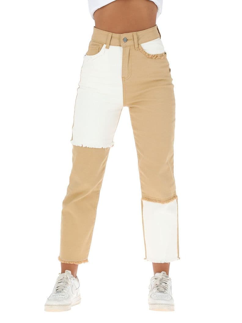 Pantalon Jeans Chequen Mujer Buffalo Blanco 34
