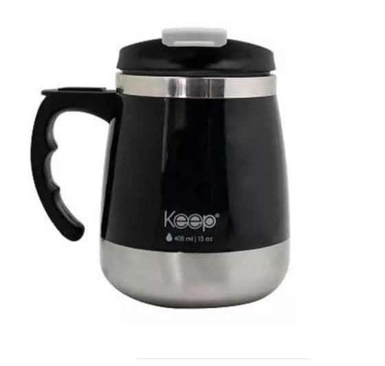 MUG TERMO OUTDOOR 400ML KEEP negro