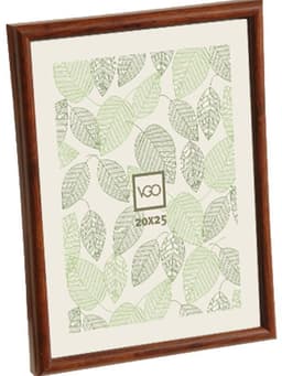 Marco plastico simil madera Marron 13x18 cm Cafe