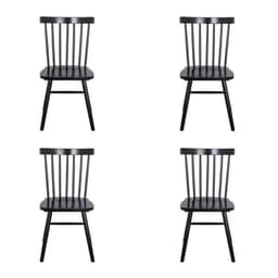 Pack 4 Sillas De Comedor Victoria Negra Negro