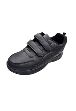 Zapatilla Escolar Negro Velcro 30