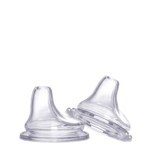Pack De 2 Boquillas De Silicona Para Mamaderas Transparente