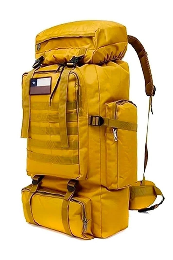 Mochila De Viaje Camping Coyote de 70 Lts Cafe