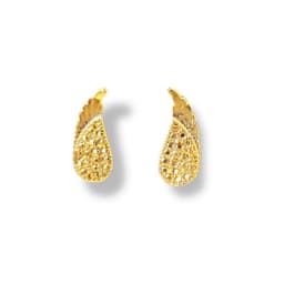 Aros Alas Enchapado Oro 18K Dorado