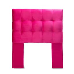 Respaldo Alicante Con Patas Felpa 1 Plaza Fucsia
