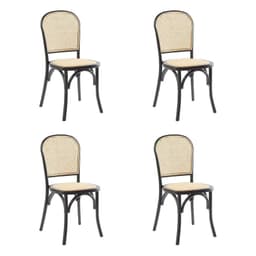 Pack 4 Sillas de Comedor Laura Negro