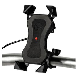 2 en 1 Soporte de manillar para celular mas cargador USB Motowolf 2817c Negro
