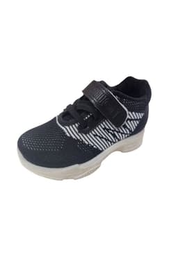 Zapatilla Deportiva Nino Negro Velcro 25