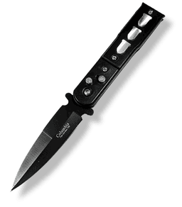 Cuchillo Navaja Cortapluma Automatica Black Bullet AJ89 Acero