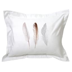 Funda de Almohada Plumas Blanco