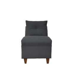 Butaca Mateo Chenille Grafito Pata Madera 1C
