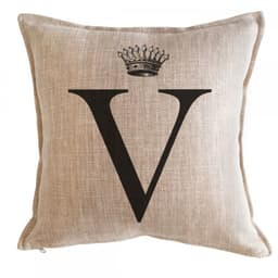 Cojin Corona V, 45x45 Beige