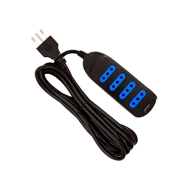 Alargador Electrico 3mts Certificado Negro - Ps