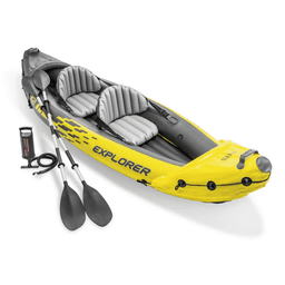 Kayak Inflable Explorer K2 Set Capacidad 2 Amarillo