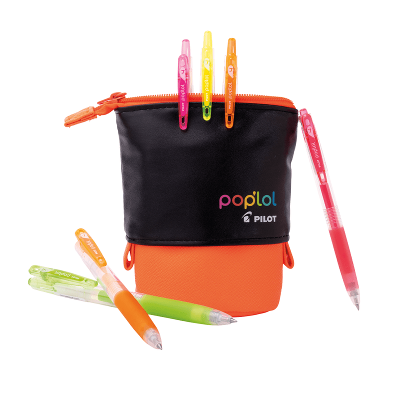 ESTUCHE RETRACTIL NARANJO+ 06 LAPICES POP LOL 0.7