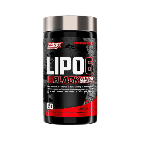 Lipo 6 Black UC CON RES 60 caps Nutrex Rojo