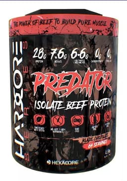 Proteina de carne Hexacore Predator 4 8 libras 64 servicios Chocolate