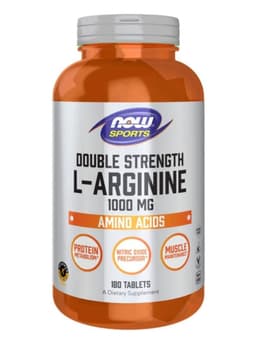 L Arginine 1000mg 180 tabletas Now Foods Naranjo
