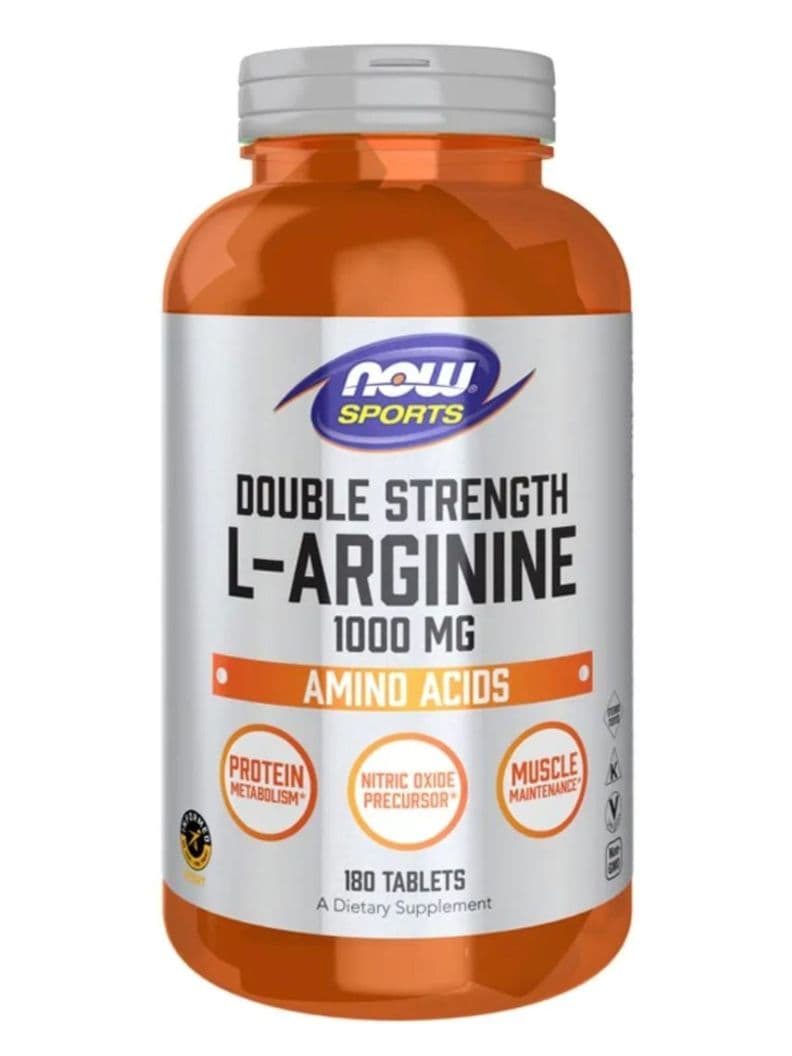 L Arginine 1000mg 180 tabletas Now Foods Naranjo