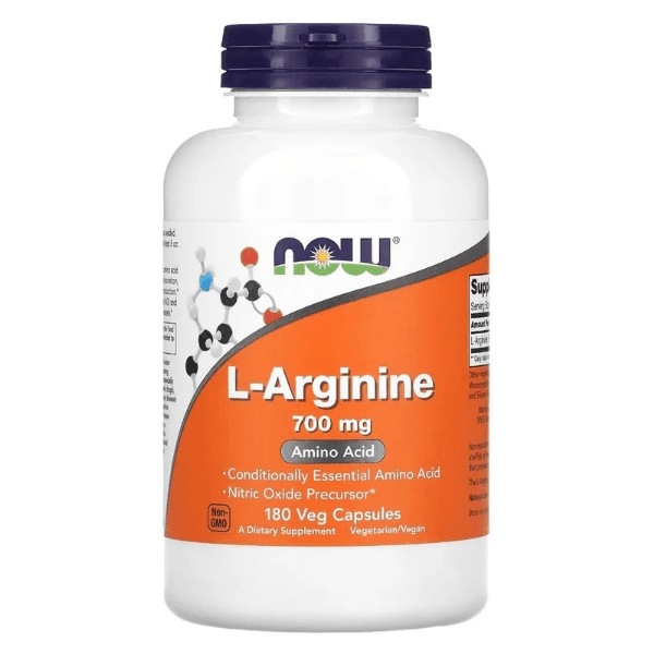 L Arginina 700mg 180 Veg Caps Now Naranjo