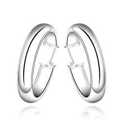 Aros Plata Argolla Ovalo 35 mm
