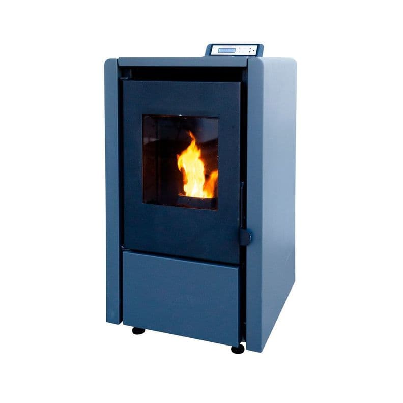 Estufa Pellet 6,2 KW 100 m2 WiFi Negro Metalico