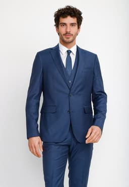 Chaqueta Azul Liso Formal Azul THE WILLOW SLIM 46