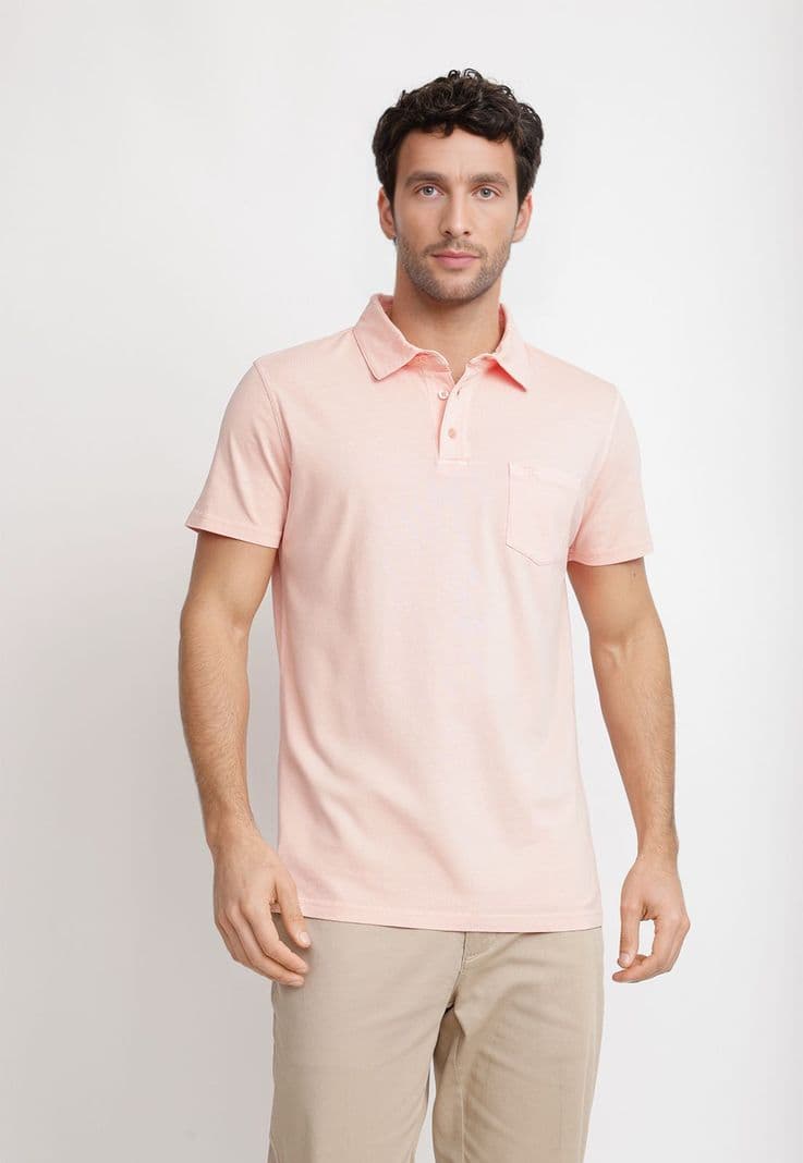 Polera Polo Algodon Pima Marc Coral M