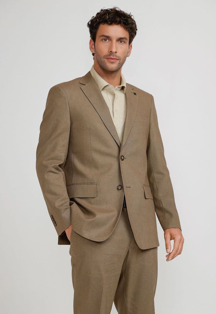 Chaqueta Hombre Lino Cesar Verde 46