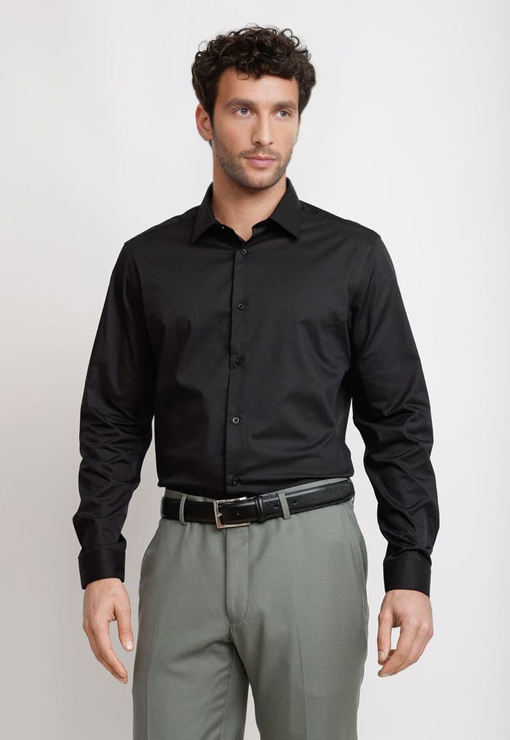 Camisa Hombre Formal Graduacion Negro 15