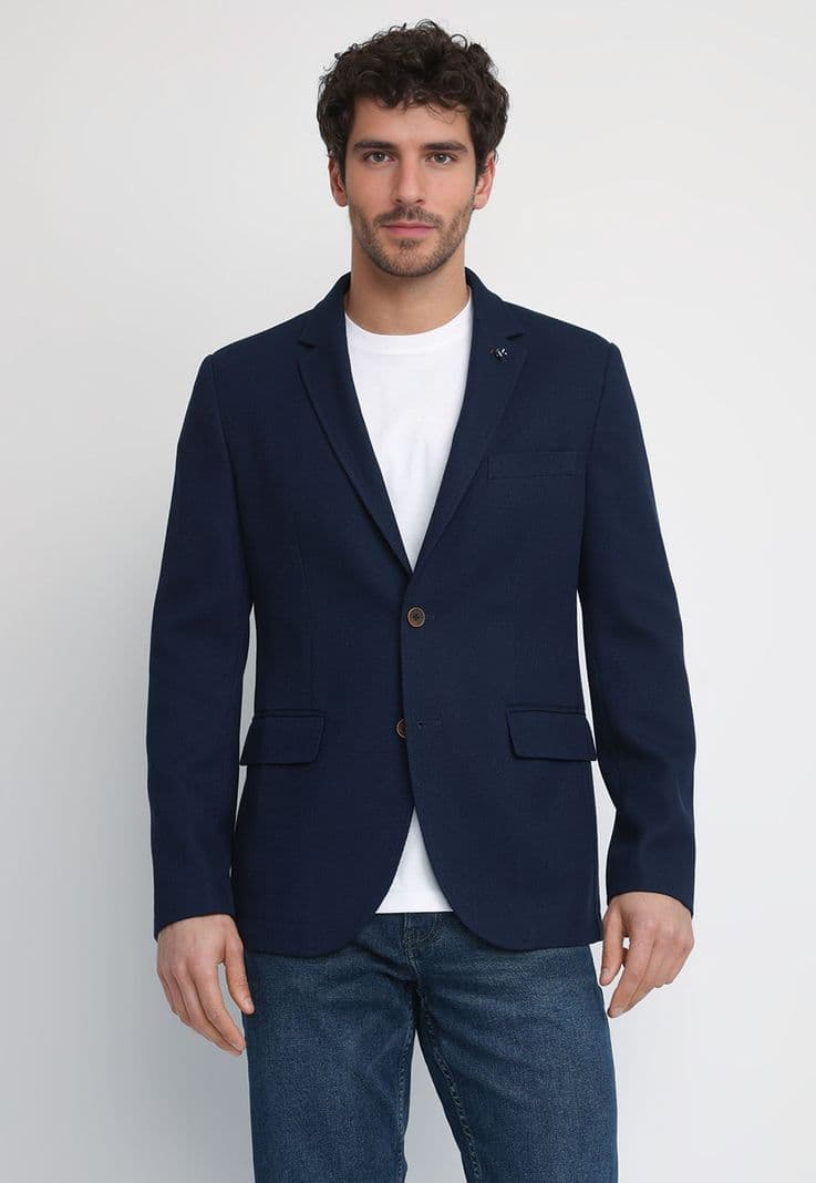 Chaqueta Hombre Microdiseno Navy THE MORRISEY Azul Marino 48