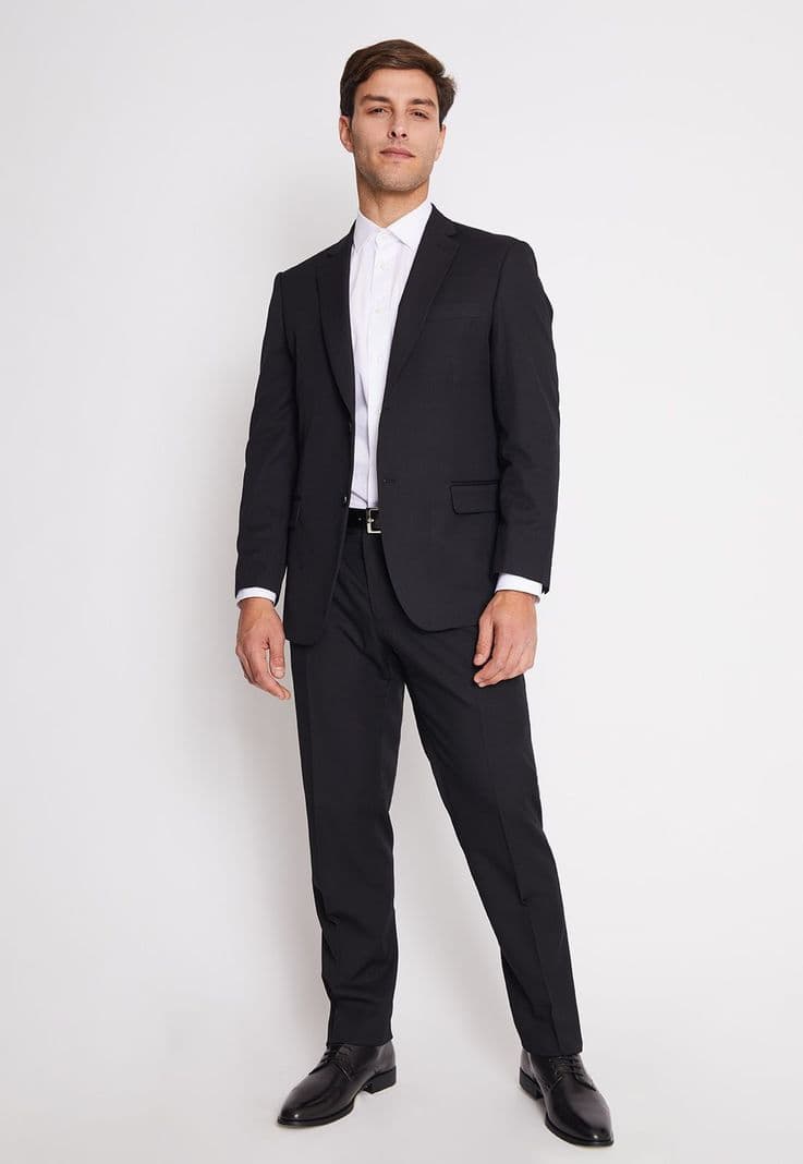 Traje Formal Hombre Regular Twill Negro 62