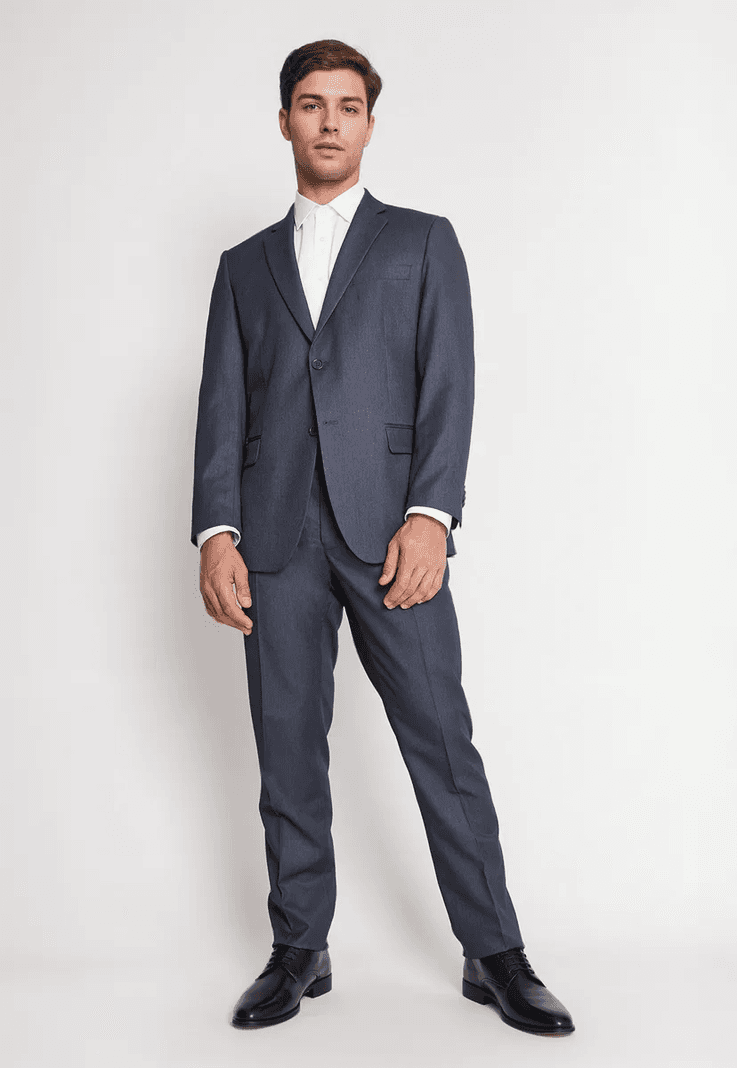 Traje Formal Hombre Regular Twill Marengo Negro 62