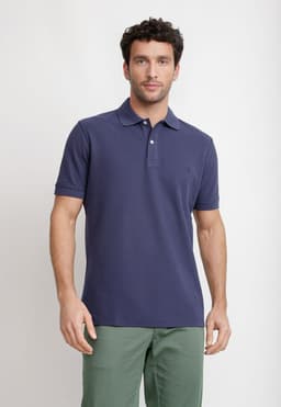 Polera Polo Pique Algodon Marini Azul Marino M