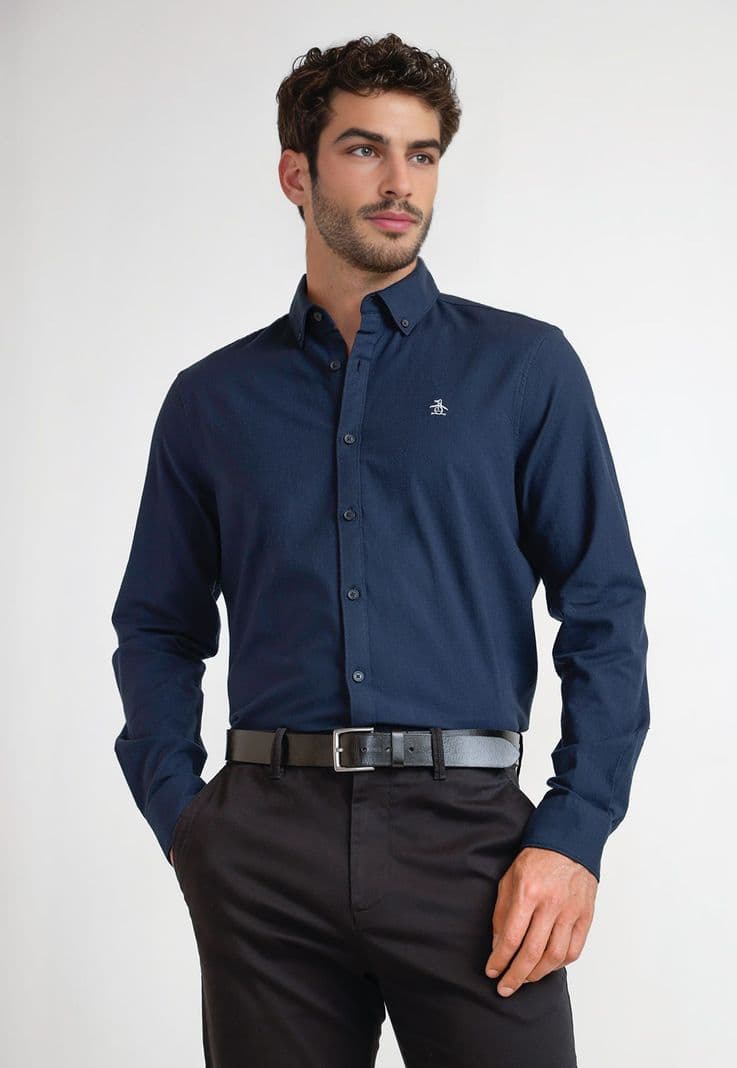 Camisa De Hombre Navy Azul Marino L