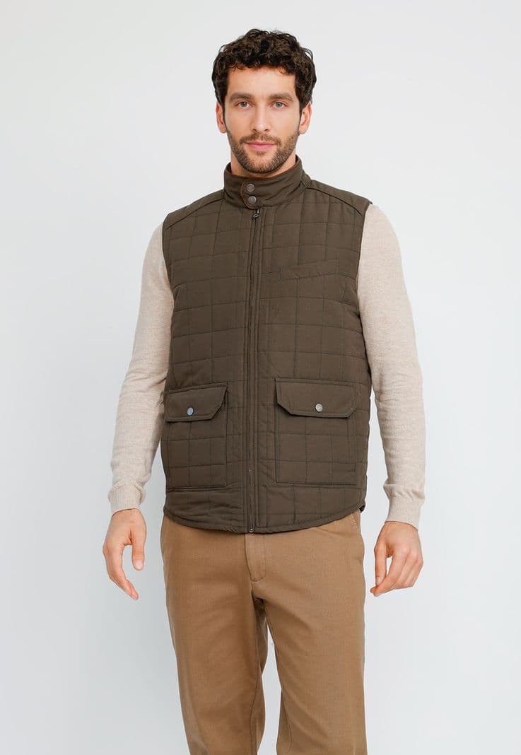 Parka Sin Manga Hombre Truman Verde S