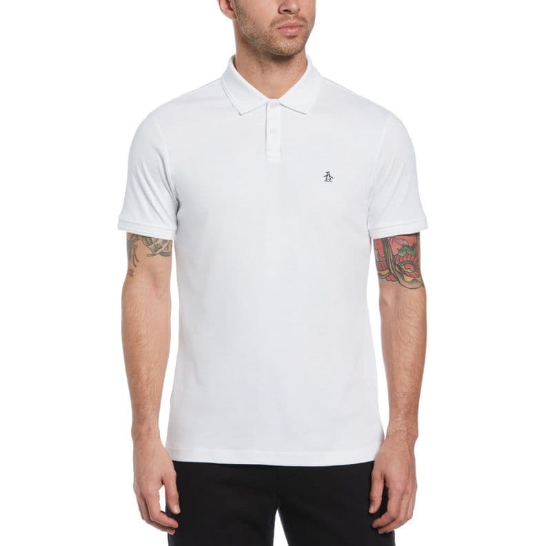 Polera Polo Blanca De Hombre Blanco M