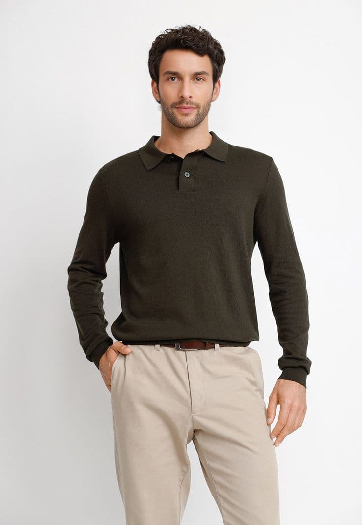 Polera ML Hombre Marcel Verde L