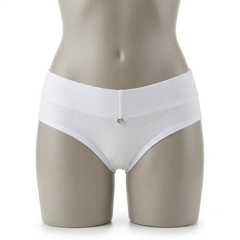 Pantaleta Mujer Lady Genny C-043 Cotton Spandex Blanco XL
