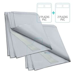 Cubre Colchon PVC Impermeable 112 Plaza Con Elasticos x 2