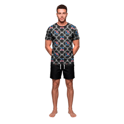 Pijama Hombre Algodon Verano Colo-Colo C1 TOP M